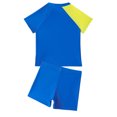 thumbnail image 3 of Boys 2 Piece Swimsuits UV 50+ Rash Guard Shark Print Short Sleeve Bathing Sets with Swim Trunks Hawaiian Beach Sports Swimwear, 3 of 9