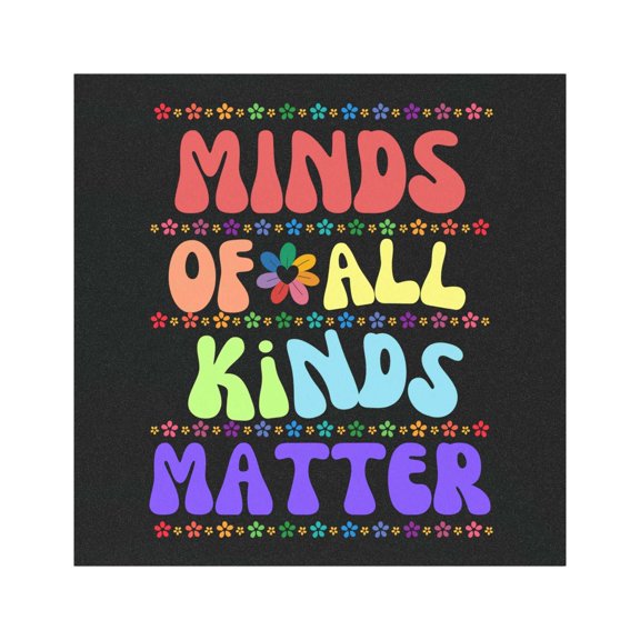 Neurodiversity Minds of All Kinds Matter Car Magnet - Autism Awareness, Neurodiverse Gift, Support Inclusion, Different Abilities, Diversity