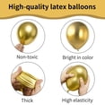 thumbnail image 3 of Globos Ztikug 20 unidades Látex Metálico Dorado 46 cm, 3 of 5