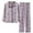 Dark Purple, variant on Soft Cotton Button Pajama Set for Women & Teens - Crewneck Long Sleeve Long Pants Comfort Sleepwear（Blue，L）