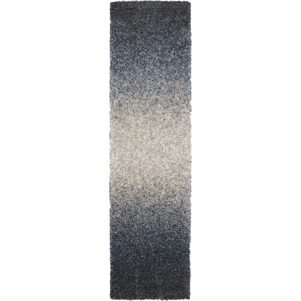 Mohawk Home Augusta Chester Chocolate Woven Runner, 2'x7'10", Cream & Blue