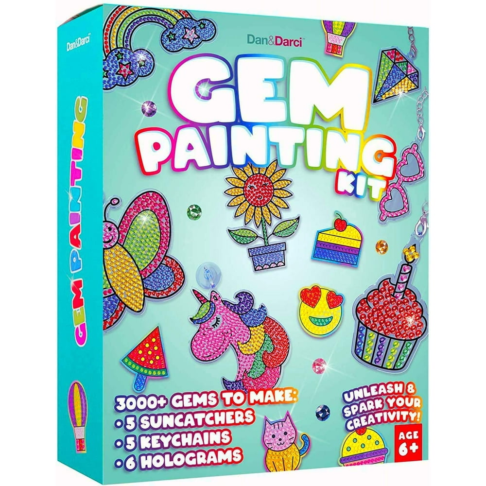 Gem Diamond Painting Kit for Kids Arts and Crafts for Girls & Boys