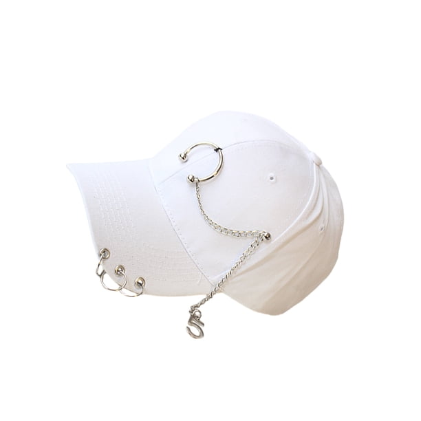 Qarigey Gorra de béisbol de tela transpirable para cabeza fresca y seca anillo oficial béisbol elegante sombrero Casual Sombreros Anillo Blanco