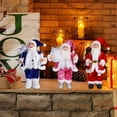 thumbnail image 4 of Polyester Santa Claus Statue 12 Inch Standing Figurine Winter Christmas Home Party Decor, 4 of 5