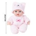 thumbnail image 3 of Realistic Reborn Doll with Pacifier & Bib, Adjustable Limbs Vinyl Baby Toy, Photography Prop Collectible Gift for Girls, Art Decoration Companion for Kids Adults, 3 of 6