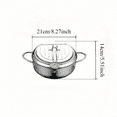 HYCHUANGGKJ Stainless Steel Temperature Controlled Frying Pan with Oil