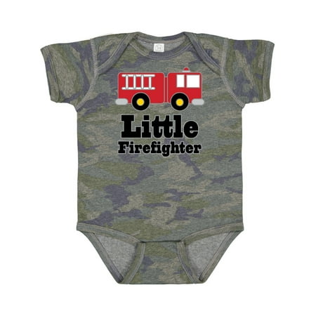 

Inktastic Little Firefighter Fire Engine Gift Baby Boy or Baby Girl Bodysuit
