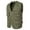 Army Green, variant on Men's Lightweight Outdoor Fishing Vest with 16 Pockets – Loose Casual Utility Cargo Vest for Travel & Safari