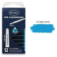 thumbnail image 4 of Conklin Turquoise Ink Cartridges Clear Case/Fountain Pen Ink Cartridges (CK70076) - Pack of 12, 4 of 5