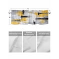 thumbnail image 4 of Valances for Windows Abstract Mottled Texture Rod Pocket Cafe Window Treatments Valance Curtains for Kitchen Bathroom Laundry Basement Windows 60"x18", 4 of 9