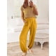 thumbnail image 5 of Conjuntos de suéter de dos piezas para mujer Conjuntos de suéter de punto Tops y pantalones de cintura alta Chándal Conjuntos de salónAmarilloGrande esquí esquí Gafas de esquí, 5 of 5