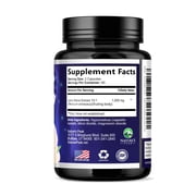 Lions Mane Supplement Capsules - Lions Mane 1000mg Per Serving - Extra Strength Lion’s Mane Mushroom - Superfood for Natural Memory, Focus, Brain, Immune Health Support - Bottled in USA, 120 Capsules