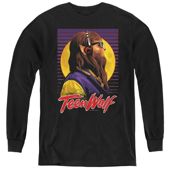 Teen Wolf - Headphone Wolf - Youth Long Sleeve Shirt - Large