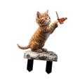 thumbnail image 4 of Estaca de gato de acrílico, letrero de acrílico, decoración de jardín, regalo, decoración, placa de gato, adornos, letrero 2D para césped, casa de cam, 4 of 6