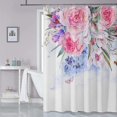 thumbnail image 2 of Pink Leaf Shower Curtain Sets, Aesthetic Leaves Bathroom Decorative 72 X 72 Inch Polyester Waterproof Fabric Bath Curtain with Hooks, 2 of 6