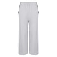 thumbnail image 4 of Delayuji Womens Cotton Linen Pant Casual Daily Embroidery Flora Printed Wide Leg Pant Retro Style Pants Plus Size M-4XL, 4 of 7