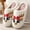 Deer, variant on Women's Christmas Slippers, Christmas Pattern Open Back Memory Foam Slippers, Women's Curly Fleece Slippers, Cozy House Slippers for Xmas Stocking Stuffers, Black, Size:36