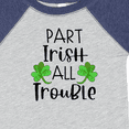 thumbnail image 4 of Inktastic Part Irish All Trouble St. Patrick's Day with Green Clovers Boys or Girls Baby Bodysuit, 4 of 5