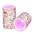 thumbnail image 7 of Yayeee Flameless Candles with Remote Flickering Battery Operated Multi Color Changing, Beige Floral, 7 of 7