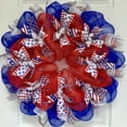 thumbnail image 6 of 4 Rolls Poly Mesh Ribbon Burlap Poly with Metallic Foil Mesh Rolls for DIY Festivals Wreaths Party Decoration Wrapping Craft (Red/White/Blue/Navy Blue/10 Inches x 10 Yards), 6 of 9