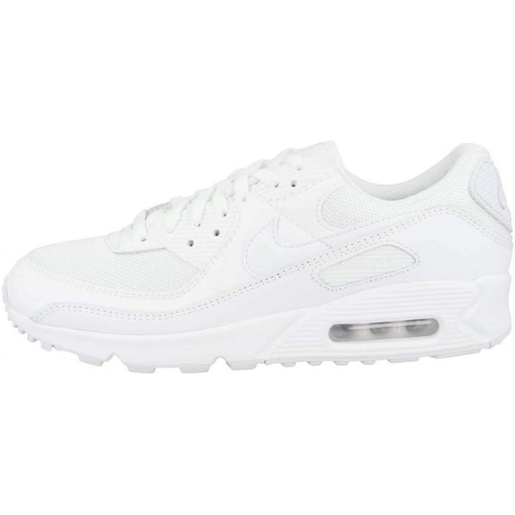 Nike Air Max 90 Recraft CN8490-100 Men's Triple White Leather Running Shoes JAB4 (11)