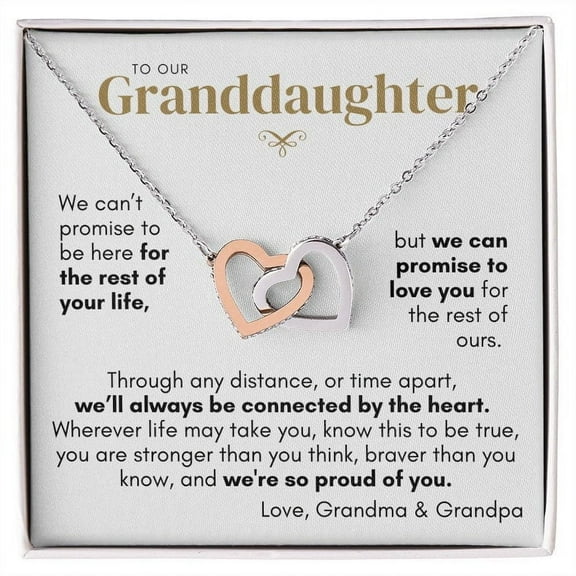 To Granddaughter from us, To Our Granddaughter From Grandparents, Granddaughter Gifts, Granddaughter Necklace, Jewelry From Grandparents, Necklace for Granddaughter from Grandma and Grandpa