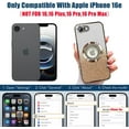 thumbnail image 3 of For iPhone 16e Magnetic Glitter Case Compatible with MagSafe,Full Protection Slim Shockproof Anti-Scratch Case with Camera Lens Protector Logo View Dust-Proof Cover for Women, 3 of 7