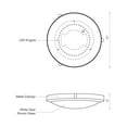 thumbnail image 2 of 501102BG-LED-Kuzco Lighting-Floyd - 17W LED Round Flush Mount-3 Inches Tall and 11 Inches Wide-Brushed Gold Finish, 2 of 2