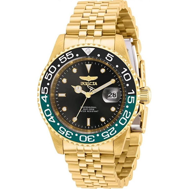 Invicta, Pro Diver Men, 40 mm Stainless Steel Quartz Watch, Black