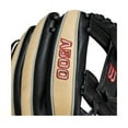 thumbnail image 6 of Wilson Youth A500 11.5" Baseball Glove (WBW100901115) Black/Red 11.5, 6 of 6