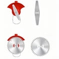 thumbnail image 2 of 10Pack Grass Trimmer Blade Heads Replacements,Cordless Electric String Trimmers Metal Blade,Carbide Blade Tip Brush Cutter Trimmer Blade for Electric Lawn Mower Set (Silver), 2 of 10