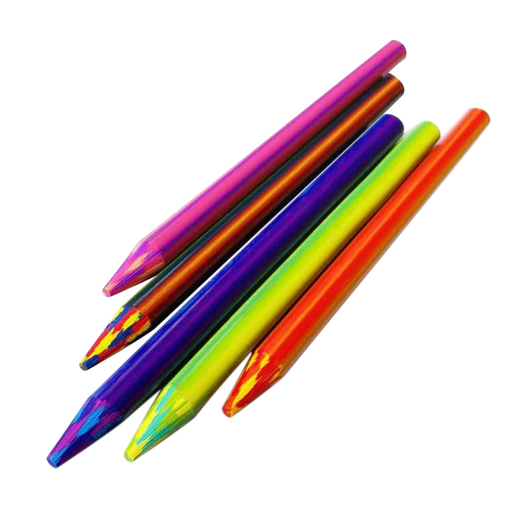 nsxsu 12 Jumbo Colored Pencils for Adults/Kids, Double-Ended Rainbow  Pencils, Multicolored Pencils for Art Drawing, Coloring, Sketching,  Pre-sharpened