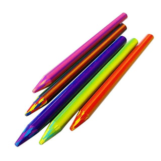 Kids Rainbow Colored Pencils With 1 Pencil Sharpener 1 Black - Temu