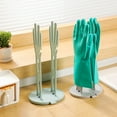 thumbnail image 4 of NSESSHome Kitchen Glove Holder Glove Drying Rack Drying Dryer Rack Plastic Mitten Rubber Rack Gloves Hanger Sink Stand Towel Reusable Towel Storage Holders for Sponge Food Bag Organizer, 4 of 7