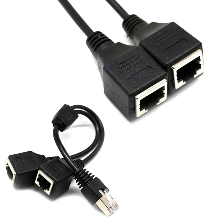RJ45 1/2*3*4 Multi Port Adapter Extension Cable, Ethernet 1 Male To 2/3/4  Female Distributor Port LAN Network 20cm - AliExpress