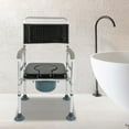 thumbnail image 3 of Miumaeov Bath Shower Chair for Elderly & Disability Toilet Seat Rolling Commode Chairs, 3 of 11