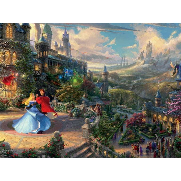 Ceaco 2000-Piece Thomas Kinkade Disney Cinderella Dancing Interlocking  Jigsaw Puzzle