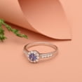 thumbnail image 5 of Mooneye 1.30 Ct Natural Tanzanite 925 Sterling Silver Solitaire Accents Valentines Day Gifts Ring, 5 of 5