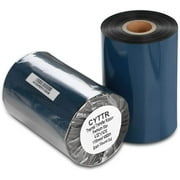 CYTTR-Thermal Transfer Ribbon - Premium Resin-Enhanced Wax Printer Ribbon 1inch core Ink Out - 1 Roll (4.33" x 1476')