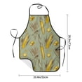 thumbnail image 4 of Fuzoiu Cartoon Corn and Wheat Print Waterproof Apron, Kitchen Apron for Women Men Chef, Apron for Christmas Dinner Party Cooking Baking Crafting House Cleaning Kitchen, 4 of 7