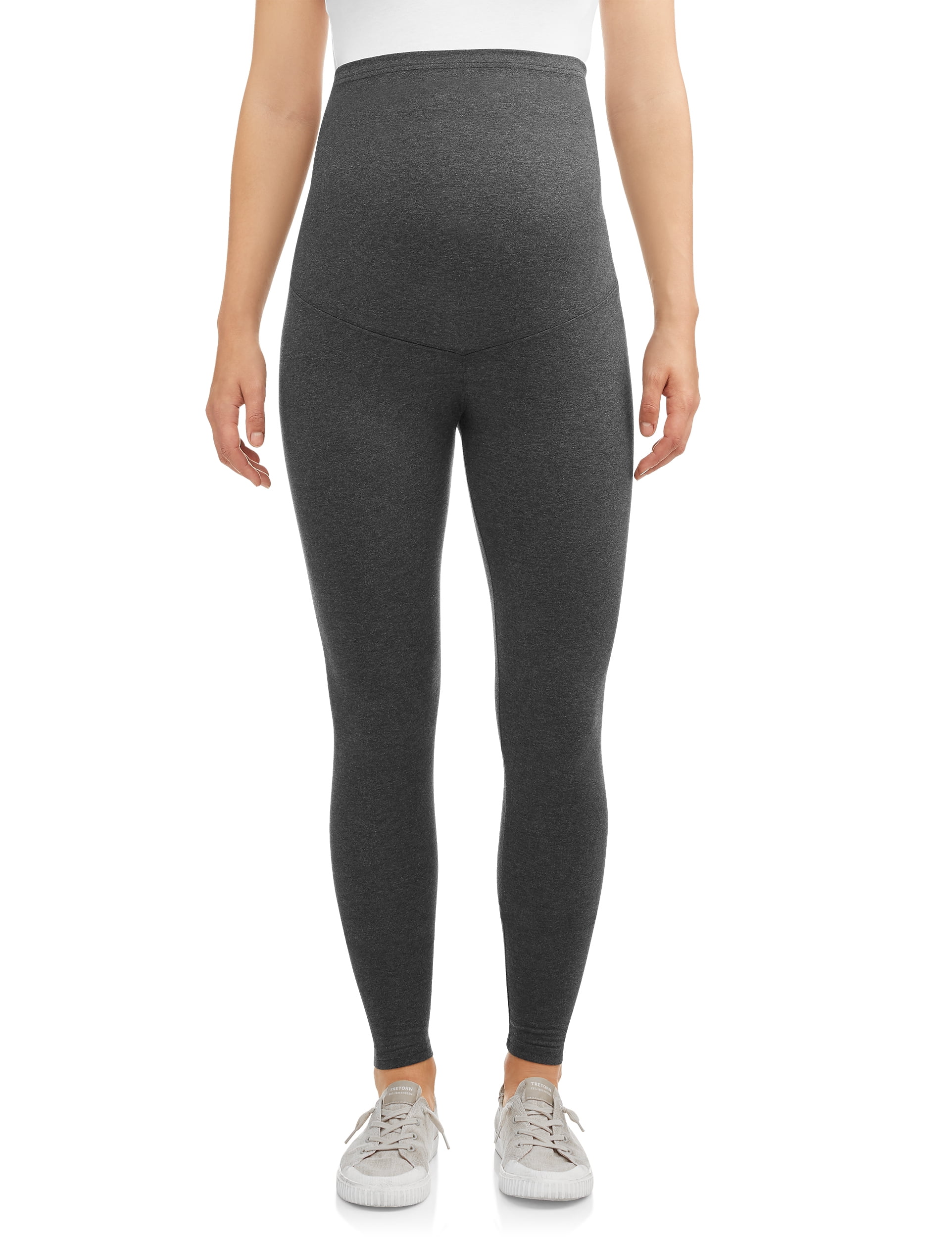 Oh! Mamma Maternity Women's Leggings with Full Panel, 2-Pack (Women's & Women's Plus)