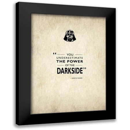 Rogan Mark 14×18 Black Modern Framed Museum Art Print Titled – Darth Vader