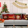 thumbnail image 6 of Merry Christmas Pillow Covers 20x20 Set of 4 Velvet Christmas Pillow Cases Red Green Xmas Holiday Throw Pillow Covers Soft Christmas Tree Cushion Covers for Outdoor Home Bed Sofa Couch(20 Inch), 6 of 6