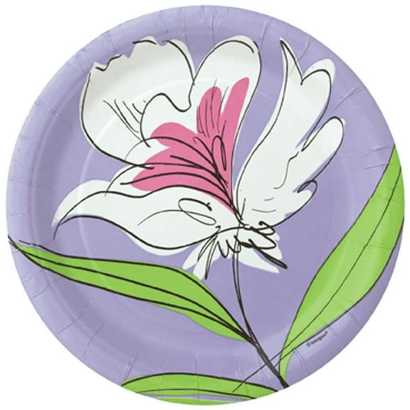 Floral 'Flowers Whimsy' Small Paper Plates (8ct)