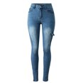 thumbnail image 3 of Ketyyh-chn99 Women's Casual Jeans 2024 Fashion Pants Women's Soft Cargo Pants Light blue,2XL, 3 of 5