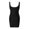 thumbnail image 3 of ZHOGXU Women's Dress Sleeveless V Neck Solid Color Fashion Comfortable Slim Fit Mini Dresses For Casual Daily Wear,Black,L, 3 of 5