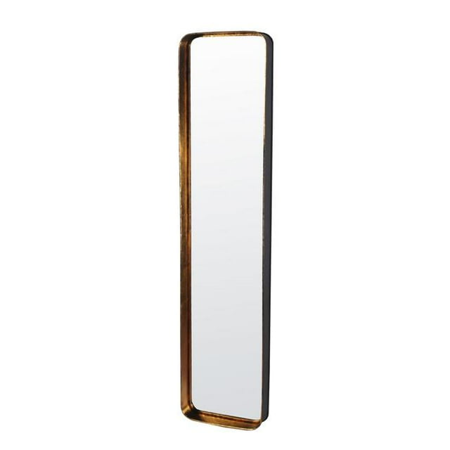 Privilege 14425 Contemporain Miroir en Métal à Bords Ronds&44; Or