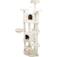 thumbnail image 6 of TRIXIE Roma Senior Plush & Sisal 7-Level 70" Cat Tree w-Scratching Posts & Cat Toys, Cream, 6 of 8