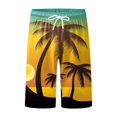 thumbnail image 3 of JAJAHO Mens Hawaiian Shorts Summer Beach Vacation Clothes Tropical Print Loose Fit Drawstring Shorts Comfy Bottoms, 3 of 4