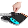 thumbnail image 3 of Switch Case - Carrying Case with 20 Game Cartridges, for Nintendo Switch Console and Accessories, Gray, 3 of 5